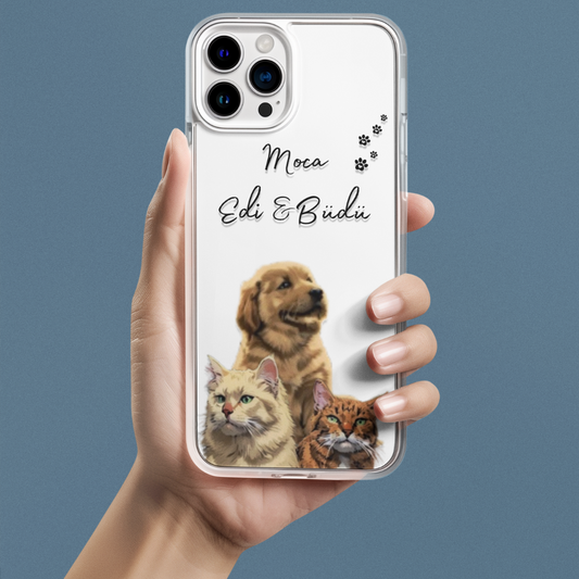 Özelleştirilebilir Evcil Hayvanınız Telefon Kılıfı (Tüm modellerle uyumlu)