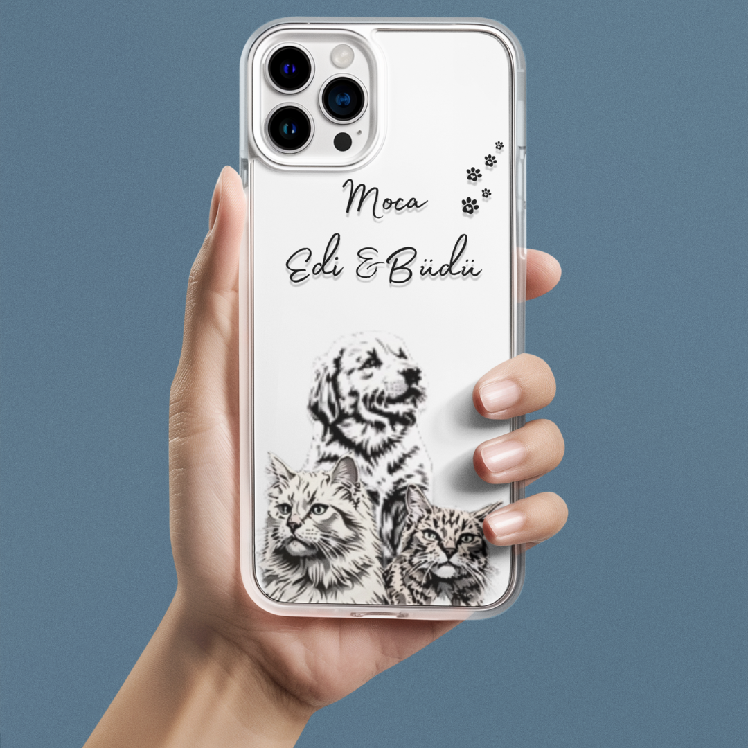 Özelleştirilebilir Evcil Hayvanınız Telefon Kılıfı (Tüm modellerle uyumlu)